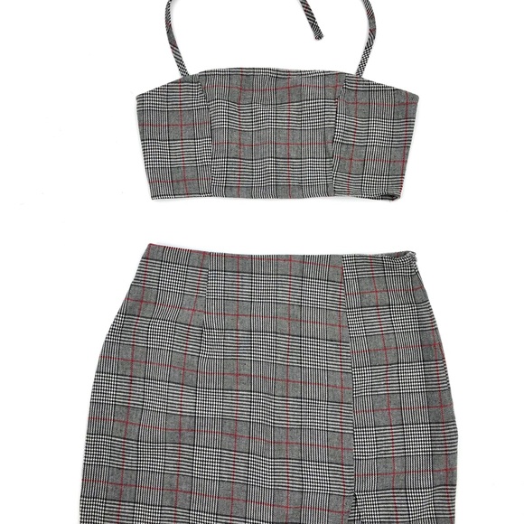 Glen Plain Mini Skirt w/ Halter Top Size XS - Picture 6 of 8